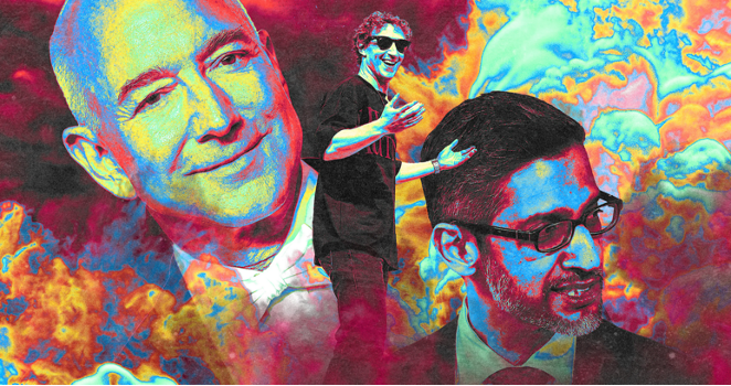 Visages des patrons des Big Tech