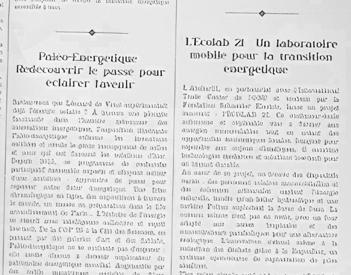 Image montrant du texte modifié automatiquement par l'IA avant l'impression dans le numéro 21 du Low-Tech Journal